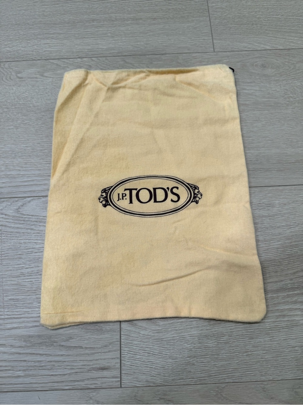 Vintage J.P. Tod’s Authentic Cotton Drawstring Dust Bag 14” x 10”